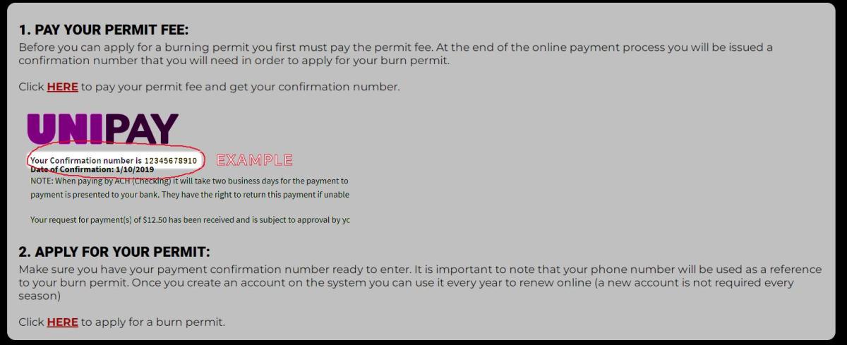 Burn permit