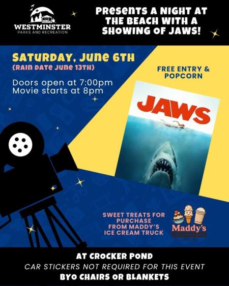 Jaws Movie Night Flyer