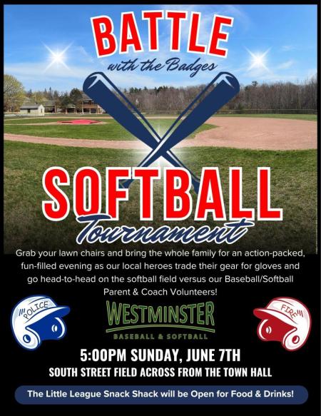 Town Softball Game Flyer