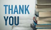 thank you with books