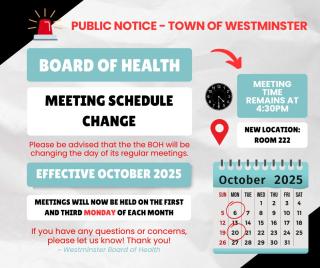 BOH Meeting Day Change