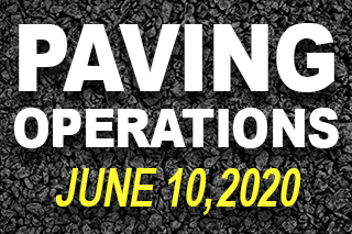 June 10, 2020 Paving Operations