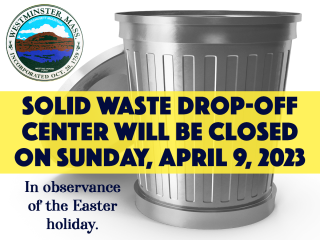 Solid Waste Drop-off Center CLOSED