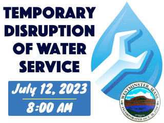 Water Repair Work – Temporary Disruption of Service in the Area of 22 State Road East & Old Town Farm Road