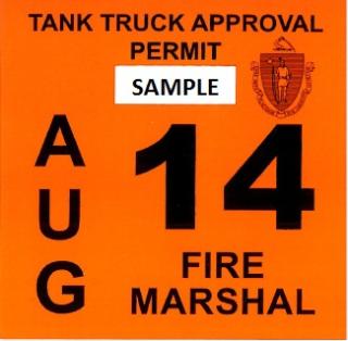 Sample permit decal, these will expire in August of 2014